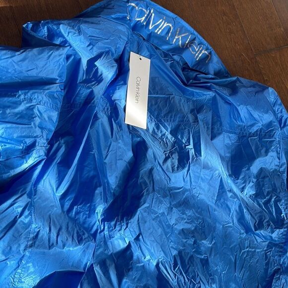 Calvin Klein Cayman Blue Lightweight Ripstop Jacket Mens NEW - Picture 5 of 5